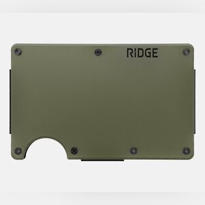 Ridge RFID Wallet, Matte Olive Aluminum, NWT, NIB
